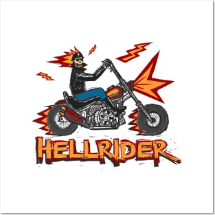 hell rider Posters and Art